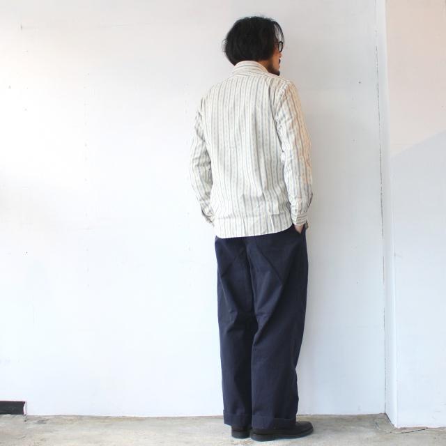 PREQUEL ヴィンテージジャガードストライプワークシャツ Jacquard striped work shirt / S1020 |  | 19