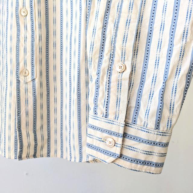 PREQUEL ヴィンテージジャガードストライプワークシャツ Jacquard striped work shirt / S1020 |  | 03
