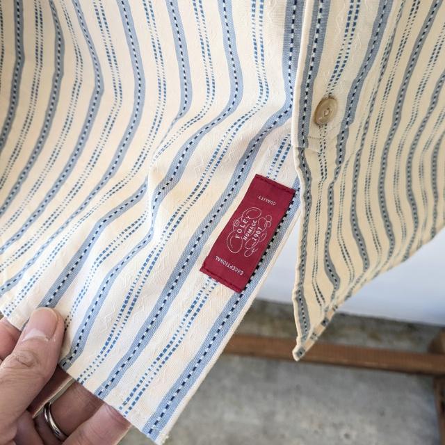 PREQUEL ヴィンテージジャガードストライプワークシャツ Jacquard striped work shirt / S1020 |  | 05