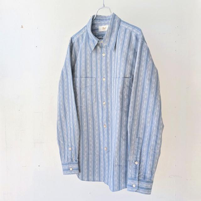 PREQUEL ヴィンテージジャガードストライプワークシャツ Jacquard striped work shirt / S1020 |  | 07