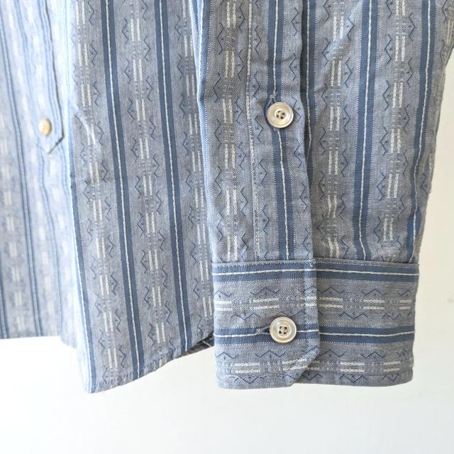 PREQUEL ヴィンテージジャガードストライプワークシャツ Jacquard striped work shirt / S1020 |  | 10