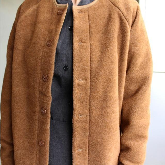 SETTO　フリースカーディガン　ブラウン　ブラック　FUWATORO CARDIGAN　STL-JK036　｜c-countly｜08