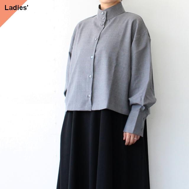SETTO サマーウールオカケシャツ OKKAKE SHIRT　（Gray） | SETTO