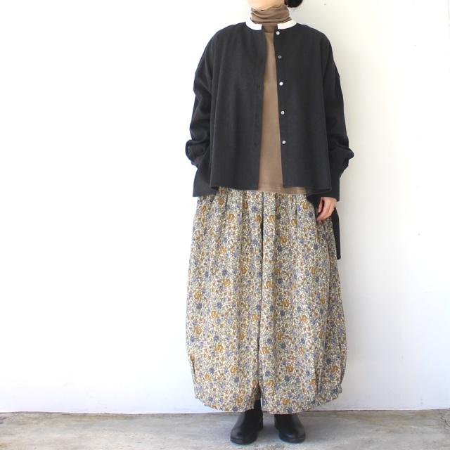 SETTO ウールモダールギャバクレリックバンドカラーシャツ / CLE SHIRT / STLS600 | SETTO | 12