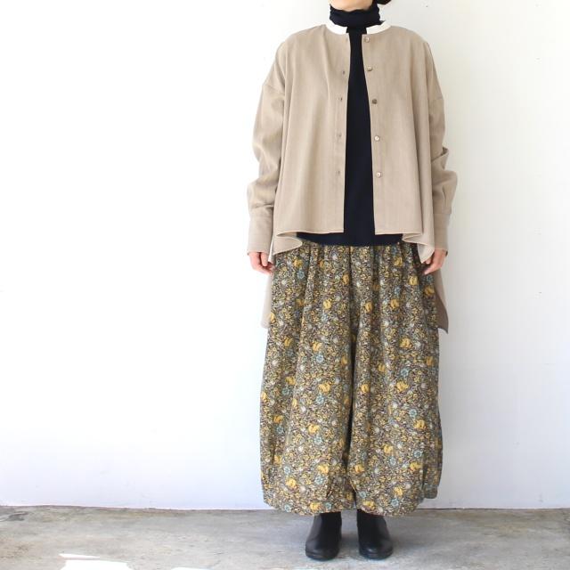 SETTO ウールモダールギャバクレリックバンドカラーシャツ / CLE SHIRT / STLS600 | SETTO | 07