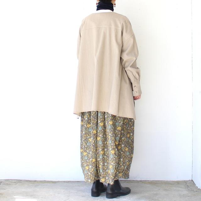 SETTO ウールモダールギャバクレリックバンドカラーシャツ / CLE SHIRT / STLS600 | SETTO | 09