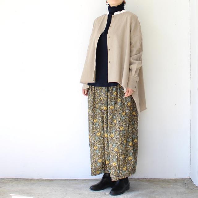 SETTO ウールモダールギャバクレリックバンドカラーシャツ / CLE SHIRT / STLS600 | SETTO | 10