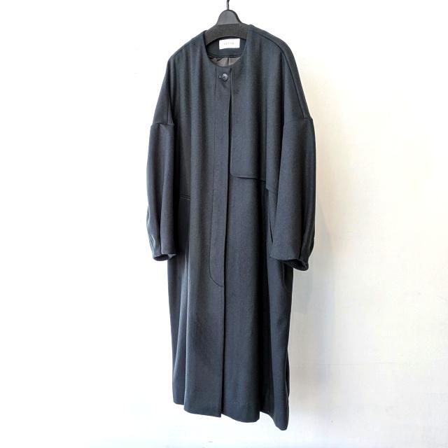 SETTO 140ウール×ラムウールビーバーノーカラーコート GAN COAT | SETTO | 12