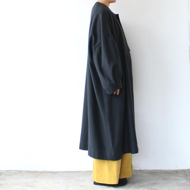 SETTO 140ウール×ラムウールビーバーノーカラーコート GAN COAT | SETTO | 17