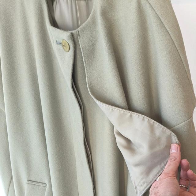 SETTO 140ウール×ラムウールビーバーノーカラーコート GAN COAT | SETTO | 05