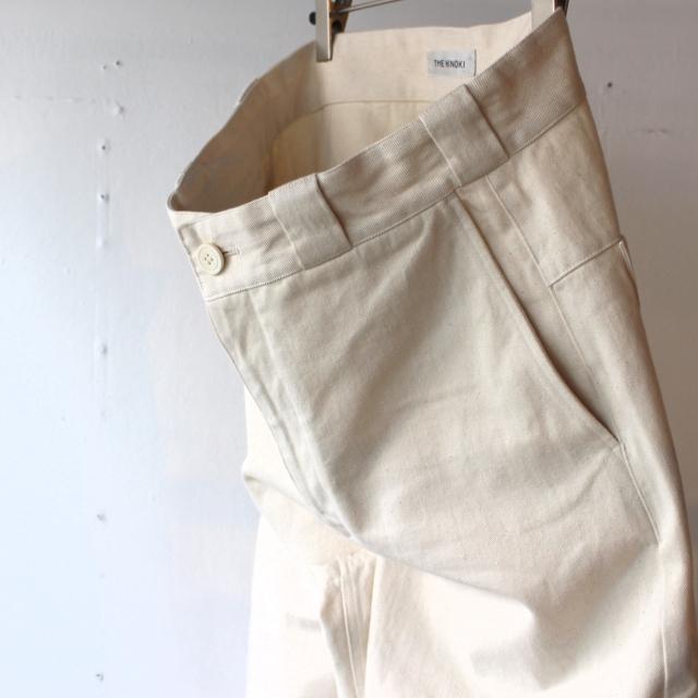 【20%OFF】THE HINOKI オーガニックコットンナチュラルデニムトラウザー OG cotton natural denim pants TH22S-8 | THE HINOKI | 01