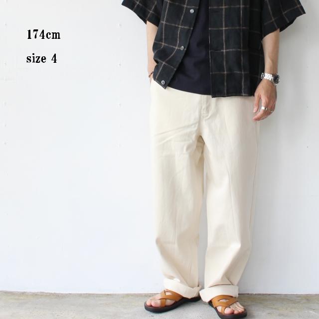 【20%OFF】THE HINOKI オーガニックコットンナチュラルデニムトラウザー OG cotton natural denim pants TH22S-8 | THE HINOKI | 15