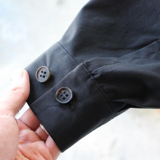 THE HINOKI オーガニックコットンポプリンZIPシャツ OG Cotton Poplin Zip Shirt　（Midnight）｜c-countly｜14