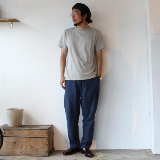 USA Cotton Fabric Pocket Tee　MADE IN JAPAN ホワイト 杢グレー |  | 14