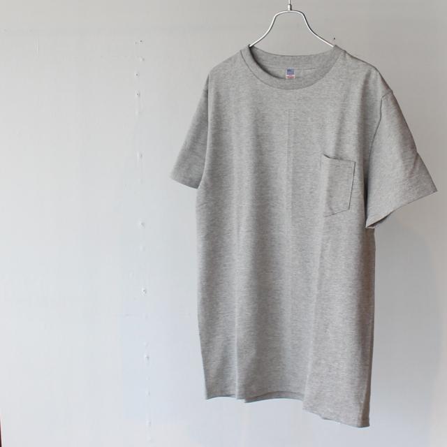 USA Cotton Fabric Pocket Tee　MADE IN JAPAN ホワイト 杢グレー |  | 02
