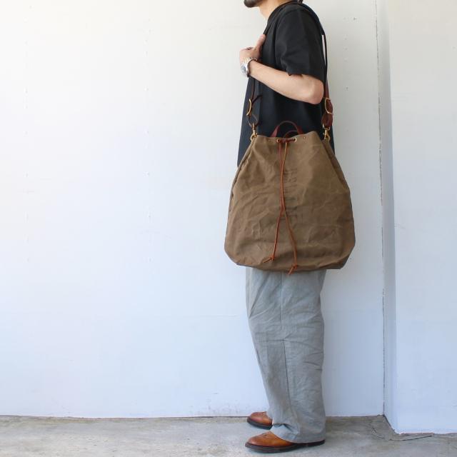 vasco　CANVAS × LEATHER MAIL PURSE BAG -LARGE　VS-211 　（Olive drab） | vasco | 11