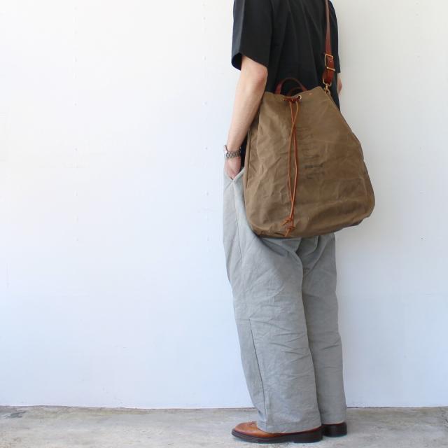 vasco　CANVAS × LEATHER MAIL PURSE BAG -LARGE　VS-211 　（Olive drab） | vasco | 13