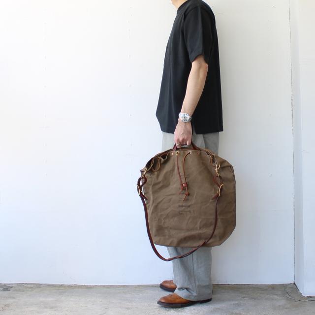 vasco　CANVAS × LEATHER MAIL PURSE BAG -LARGE　VS-211 　（Olive drab） | vasco | 15