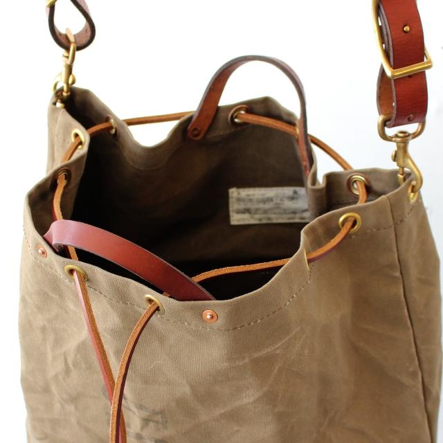 vasco　CANVAS × LEATHER MAIL PURSE BAG -LARGE　VS-211 　（Olive drab） | vasco | 06