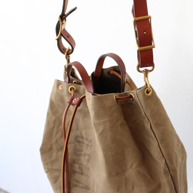 vasco　CANVAS × LEATHER MAIL PURSE BAG -LARGE　VS-211 　（Olive drab） | vasco | 08