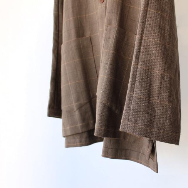 weac. HATENA CARDIGAN イージーシャツカーディガン （Beige check） | weac. | 11