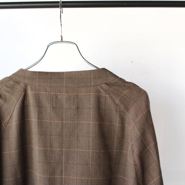 weac. HATENA CARDIGAN イージーシャツカーディガン （Beige check） | weac. | 10
