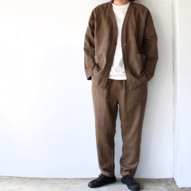 weac. HATENA CARDIGAN イージーシャツカーディガン （Beige check） | weac. | 15