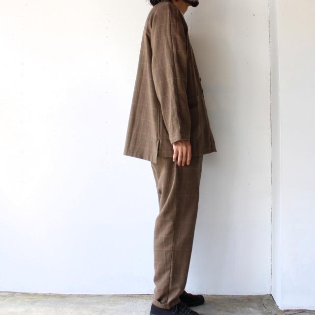 weac. HATENA CARDIGAN イージーシャツカーディガン （Beige check） | weac. | 16