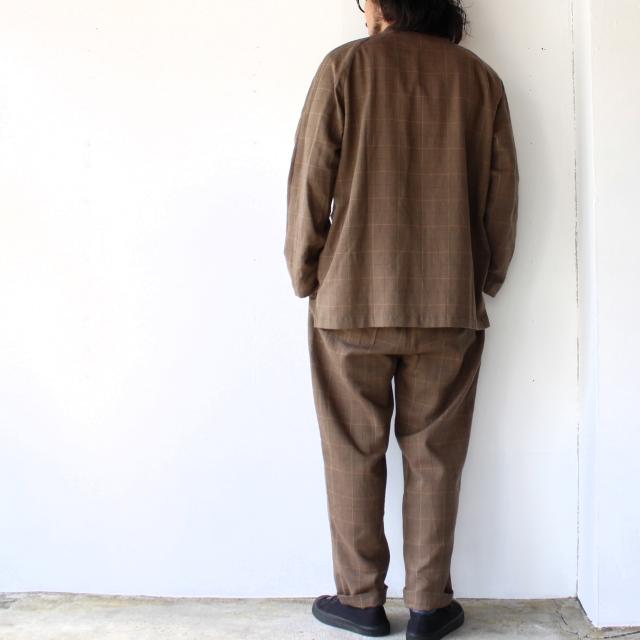 weac. HATENA CARDIGAN イージーシャツカーディガン （Beige check） | weac. | 17