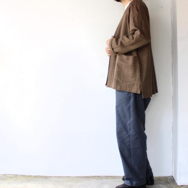 weac. HATENA CARDIGAN イージーシャツカーディガン （Beige check） | weac. | 02