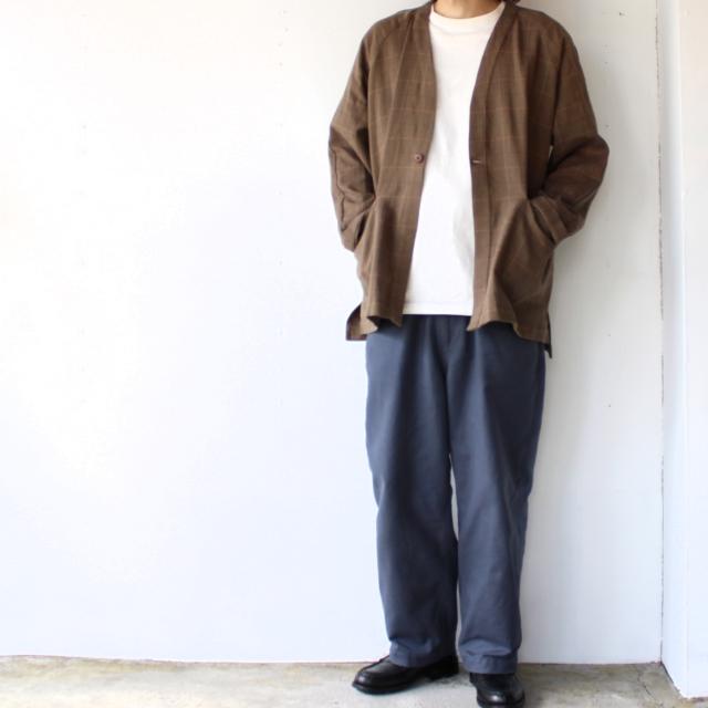 weac. HATENA CARDIGAN イージーシャツカーディガン （Beige check） | weac. | 04