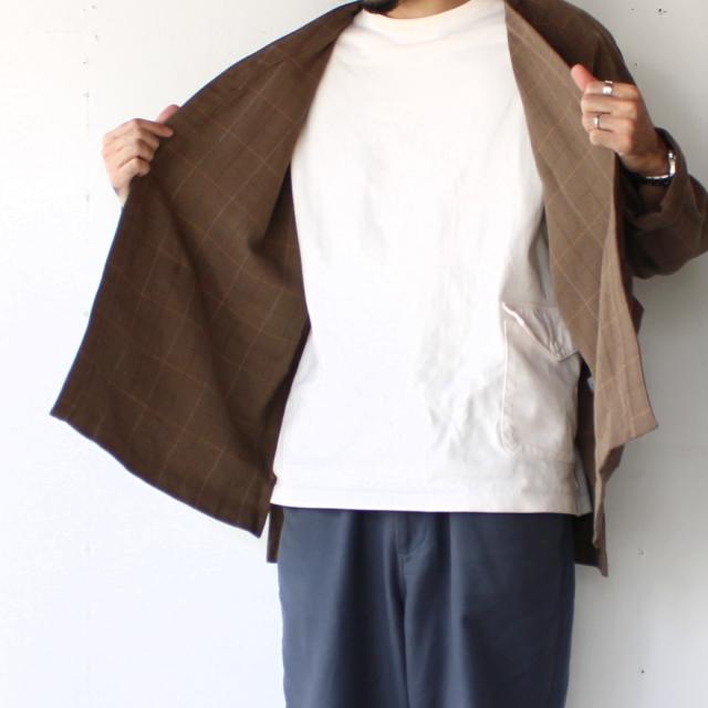 weac. HATENA CARDIGAN イージーシャツカーディガン （Beige check） | weac. | 08