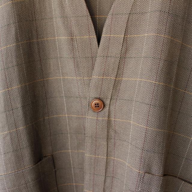 weac. HATENA CARDIGAN イージーシャツカーディガン （Beige check） | weac. | 12