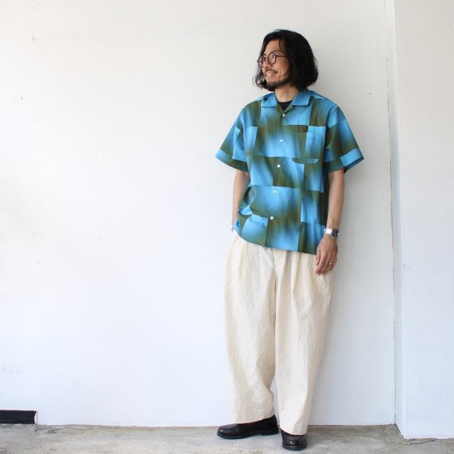 weac. KALEIDO グラデーションチェック開襟シャツ | weac. | 14