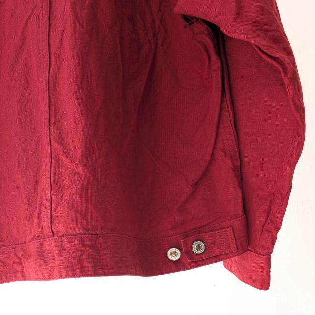 weac. リネンジャケット LOST GENERATION DENIM　（RED）の画像