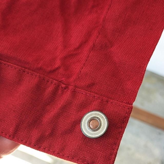 weac. リネンジャケット LOST GENERATION DENIM　（RED）の画像