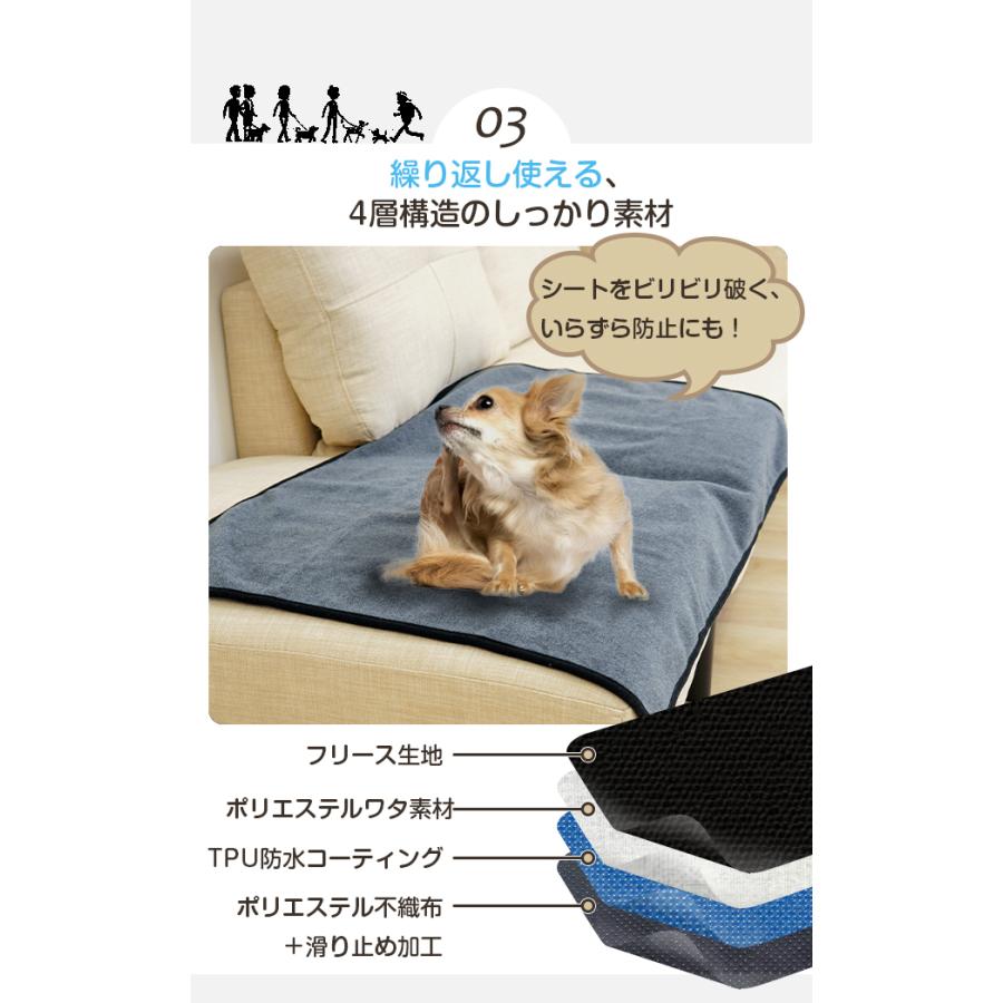 防水ペットマット やわらかタイプ /60×90cm Mサイズ 介護 洗える