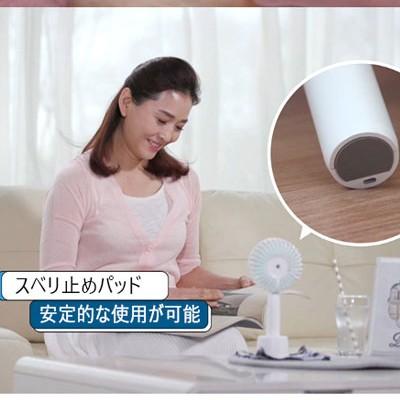 安心の日本国内発送 携帯扇風機 充電式 usb ミニ ハンディ扇風機 充電 ハンディ扇風機長時間 首かけ 強力 ハンディファン パール ホワイト |  | 09