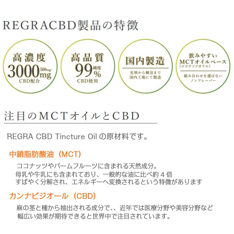 ポイント15倍 送料無料 CBD含有量1000mg 10ml REGRA THCフリー CBDオイル MCT 高級 高濃度 美容 健康 リラックス 睡眠 国内製造 人気 おすすめ|c-garden|07