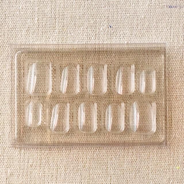 形状記憶 生地チップ クリア】 形状記憶ネイルチップ セルフ