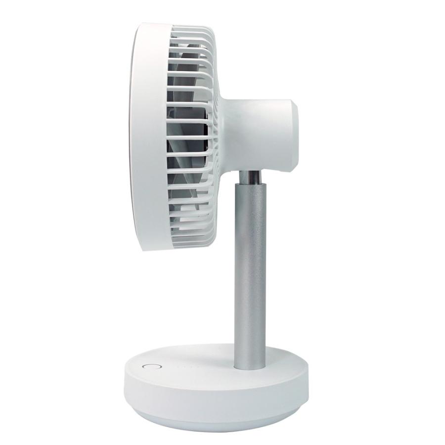 卓上 小型 扇風機 自動首振り 上下風向 大容量4000mAh 長時間連続使用