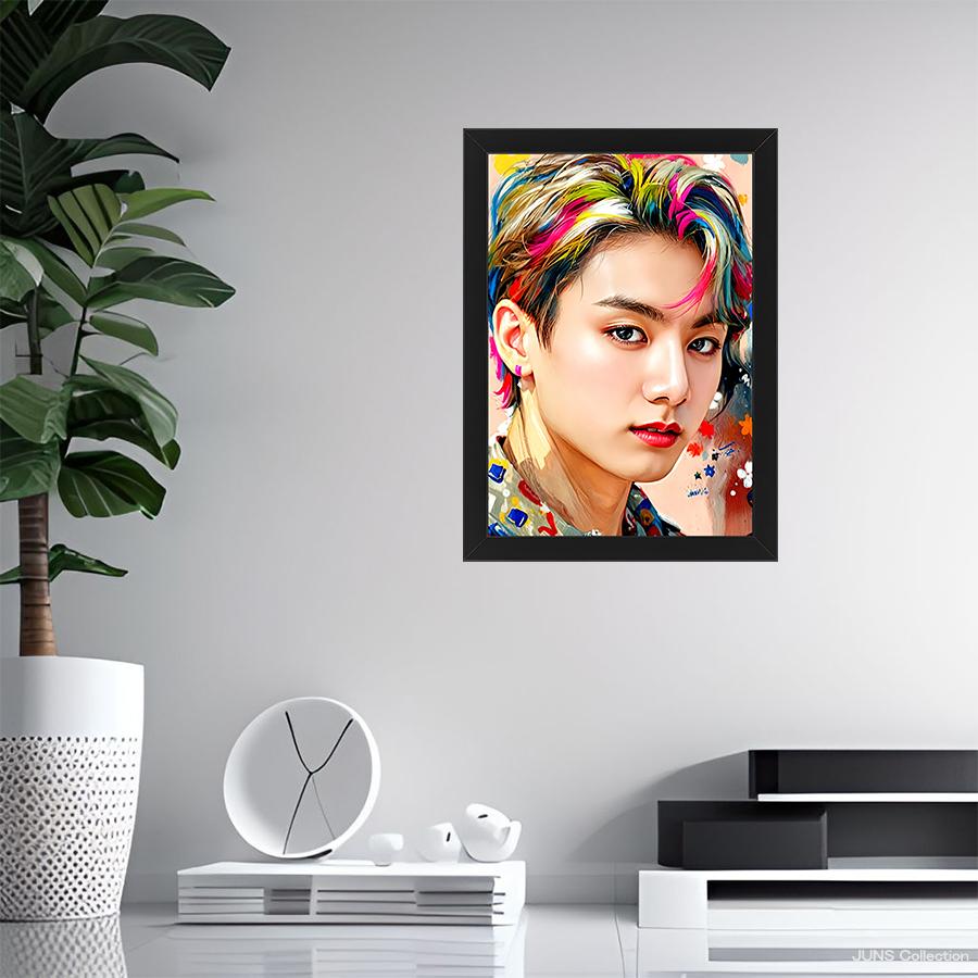 防弾少年団(BTS) - グク　ジョングク　BTS 額縁 BTS JUNG KOOK ジョングク アート ポスター +フレームセット S1