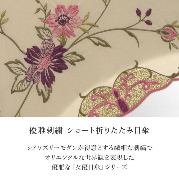 シノワズリーモダン ショート日傘 UVカット 完全遮光 遮熱 涼しい かわず張り 晴雨兼用 爆買の画像