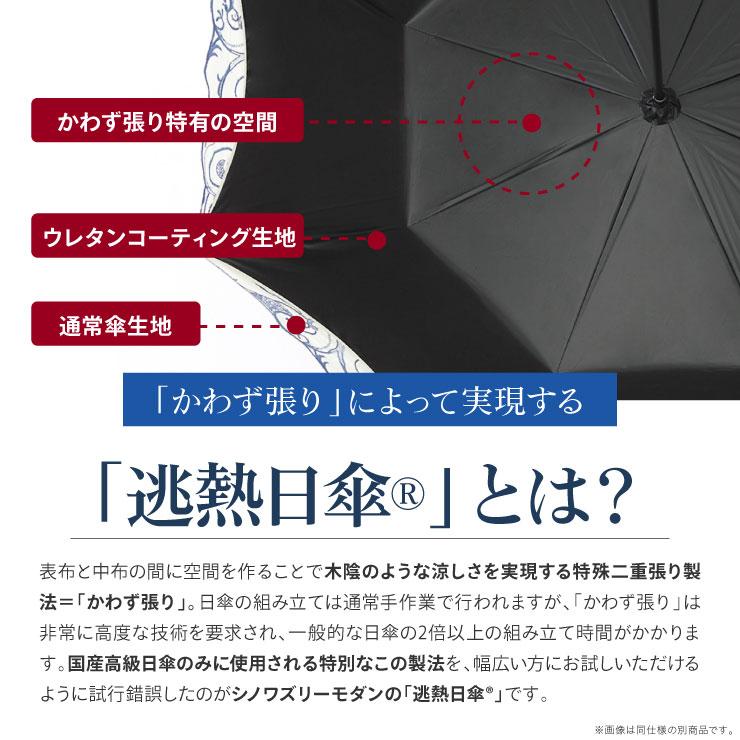 シノワズリーモダン 日傘 完全遮光 長日傘 レディース 晴雨兼用 UVカット 1級遮光 遮熱 涼しい 刺繍  ギフト 母の日 | 女優日傘 | 03