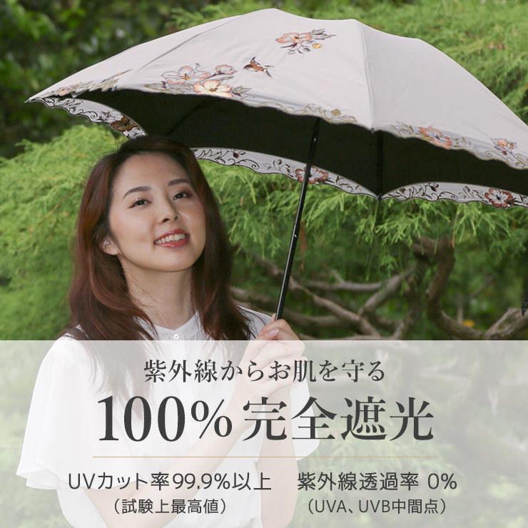 シノワズリーモダン　女優日傘 プレミアム 完全遮光 遮熱 UVカット 晴雨兼用 女優日傘 シノワズリーモダン 日傘 ショート折りたたみ日傘