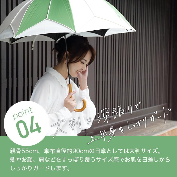 【新品未使用】シノワズリーモダン 日傘 完全遮光 ボーダー かわず張り シノワズリーモダン 日傘 完全遮光 長日傘 推し色 レディース