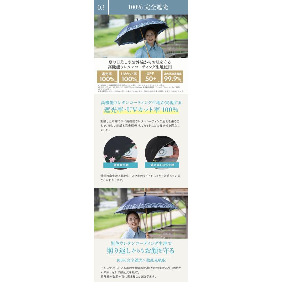 シノワズリーモダン 日傘 女優日傘 UVカット 完全遮光 レディース 長日傘 かわず張り 涼しい 母の日 爆買の画像