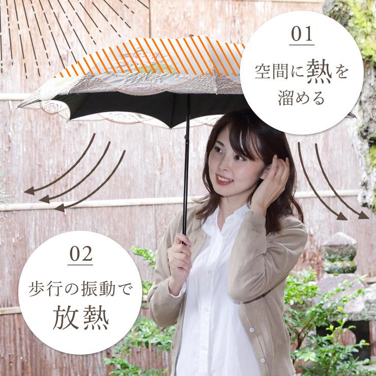 女優日傘 シノワズリーモダン 日傘 ショート折りたたみ日傘