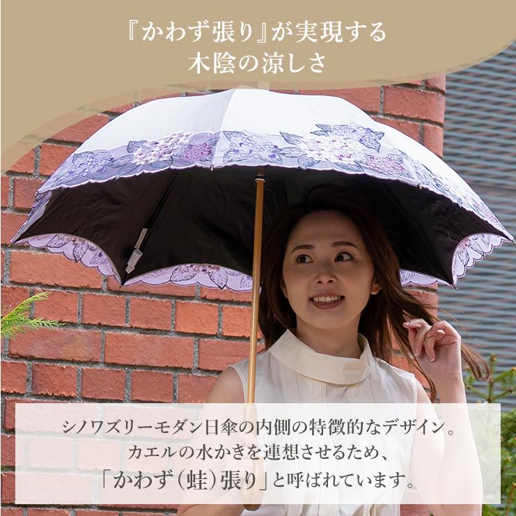 女優日傘 シノワズリーモダン 完全遮光 長日傘 レディース 女優日傘