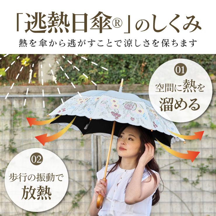 女優日傘 シノワズリーモダン 日傘 長日傘 ショート折りたたみ日傘
